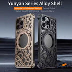 Protective Apple iPhone Back Cover - Irregular Rock Design Metal Case For iPhone - Style 10