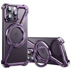 Protective Apple iPhone Back Cover - Luxury Z Shape Metal Case For iPhone - Style 20