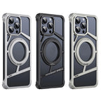 Protective Apple iPhone Back Cover - Rotating Bracket Shell Luxury Design Case for iPhone - Style 33