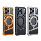 Protective Apple iPhone Back Cover - Rotating Bracket Shell Luxury Design Case for iPhone - Style 17