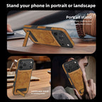 Protective Apple iPhone Back Cover - Leather Mocome Case For iPhone - Style 16