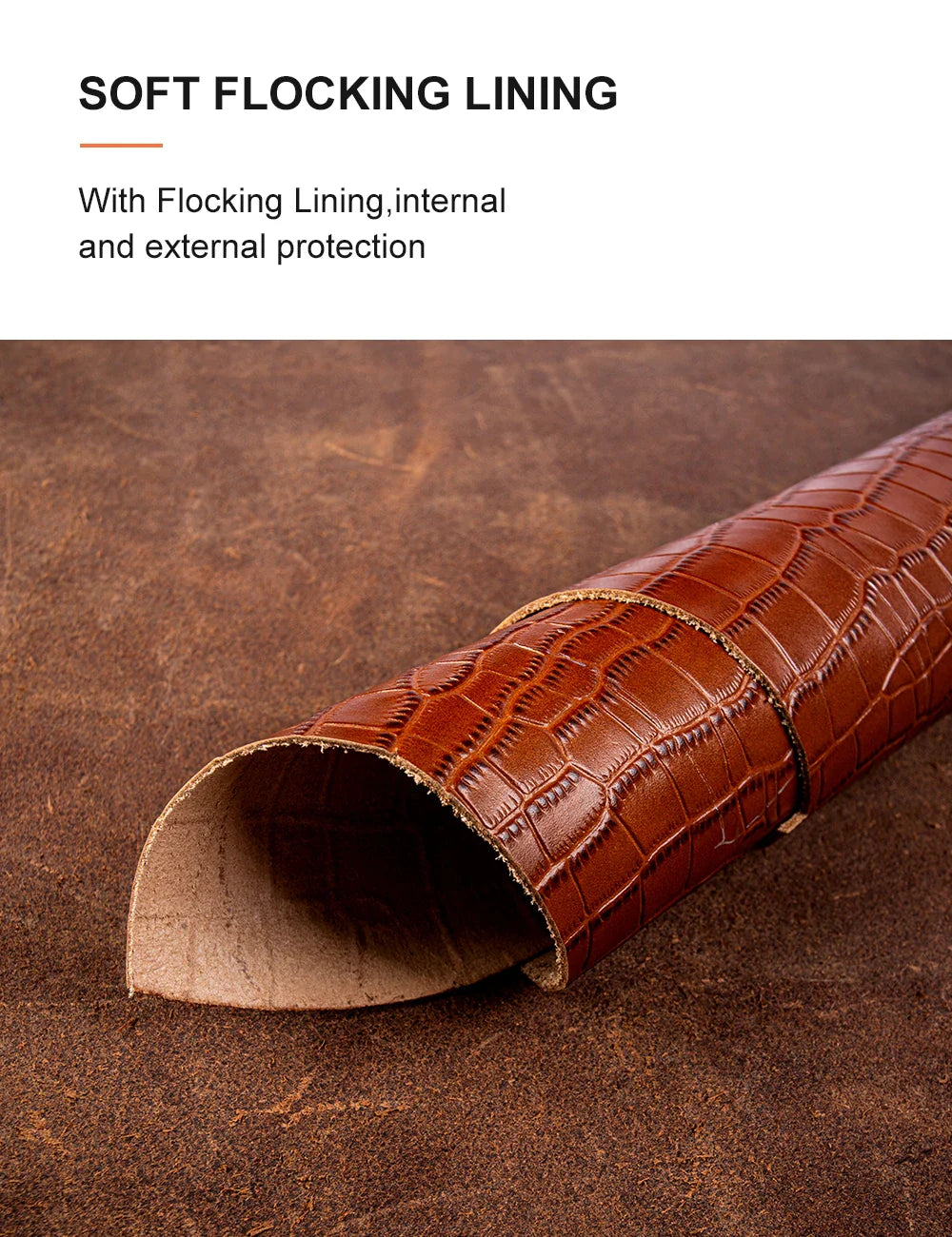Luxury Real Leather Phone Case with MagSafe (Crocodile Pattern)