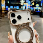 Protective Apple iPhone Back Cover - ZX Metal Case With 360 Rotating Stand For iPhone - Style 29