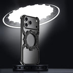 Protective Apple iPhone Back Cover - King X Mechanical Gear With Pivot Ring Stand Case For iPhone - Style 18