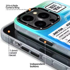 Protective Apple iPhone Back Cover - Gradient Color 3D Ribbed Design Case For iPhone - Style 13