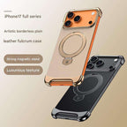 Protective Apple iPhone Back Cover - Minimilistic Leather Case For iPhone - Style 12