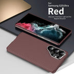 Samsung Galaxy S25 Ultra X-Level Ultathin 0.5mm Carbon Fiber Pattern Case with Magsafe - Red Mobile Case by CoverMeUp - Style 2