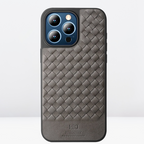 Protective Apple iPhone Back Cover - HBD Leather Fine Texture Cases for iPhone 15 series - Style 4