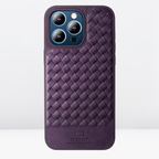 Protective Apple iPhone Back Cover - HBD Leather Fine Texture Cases for iPhone 15 series - Style 5