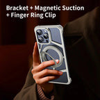 Protective Apple iPhone Back Cover - Rotating Bracket Shell Luxury Design Case for iPhone - Style 28