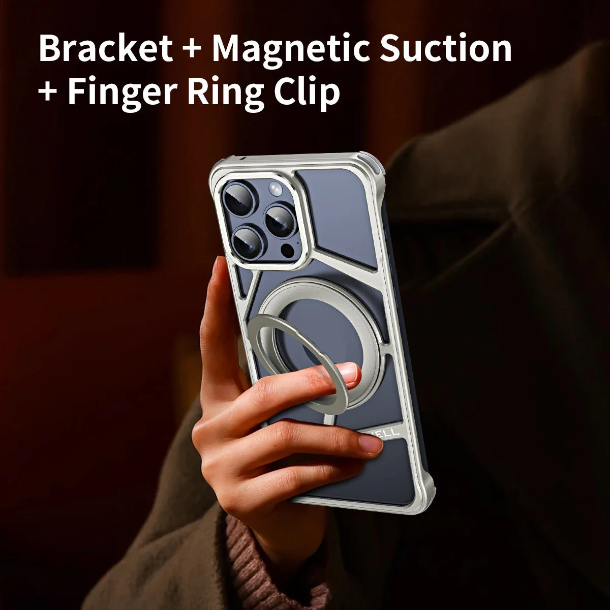 Rotating Bracket Shell Luxury Design Case for iPhone