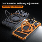 Protective Apple iPhone Back Cover - Rotating Bracket Shell Luxury Design Case for iPhone - Style 19