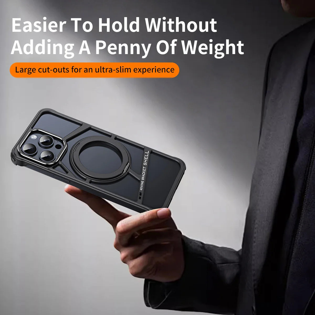 Rotating Bracket Shell Luxury Design Case for iPhone