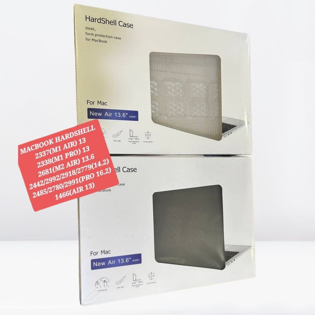 Hard Shell Sleek Protection case for MacBook Pro 16.2 inch (Front & Back) (Transparent clear)