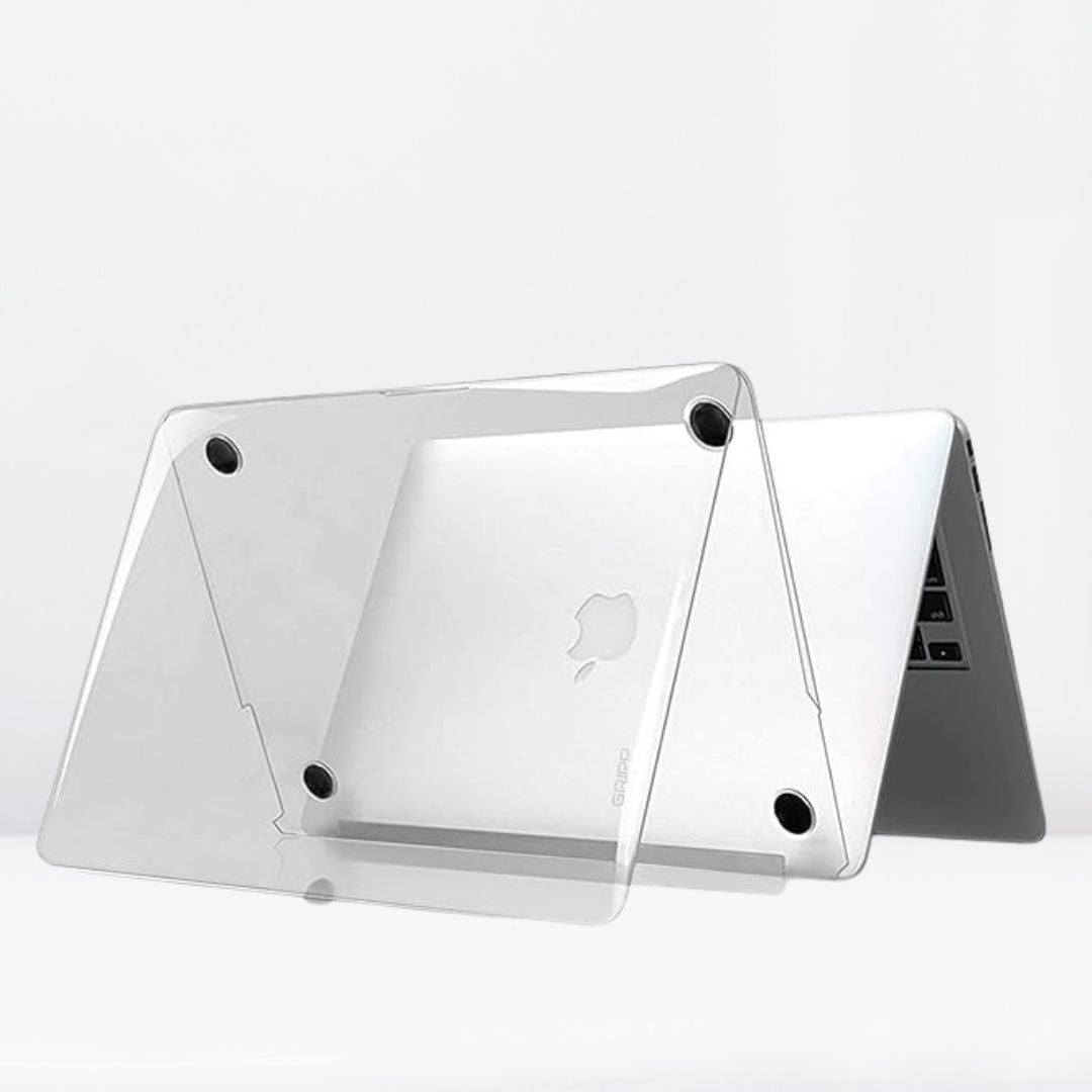 Hard Shell Sleek Protection case for MacBook Air 13 inch (1466) (Front & Back)(Transparent Clear)