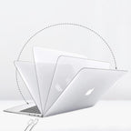 Hard Shell Sleek Protection case for MacBook Air 13 inch (1466) (Front & Back)(Transparent Clear) Mobile Case by CoverMeUp - Style 7