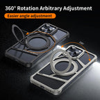 Protective Apple iPhone Back Cover - Rotating Bracket Shell Luxury Design Case for iPhone - Style 25