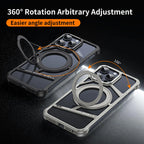 Protective Apple iPhone Back Cover - Rotating Bracket Shell Luxury Design Case for iPhone - Style 25
