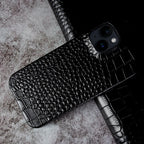 Luxury Real Leather Phone Case with MagSafe (Crocodile Pattern) Mobile Case by CoverMeUp - Style 22