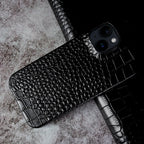Luxury Real Leather Phone Case with MagSafe (Crocodile Pattern) Mobile Case by CoverMeUp - Style 22