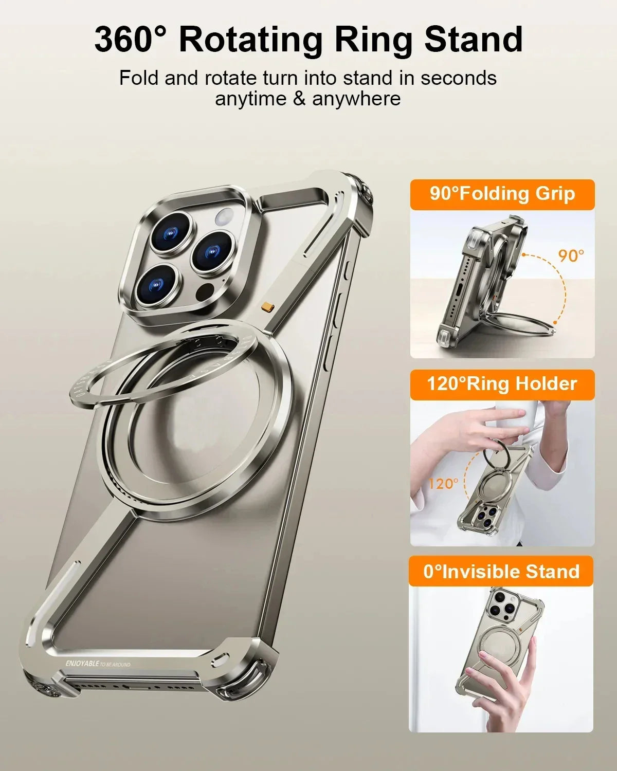 Luxury Z Shape Metal Case For iPhone