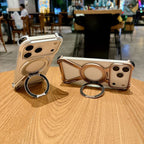 Protective Apple iPhone Back Cover - ZX Metal Case With 360 Rotating Stand For iPhone - Style 32