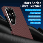 Samsung Galaxy S25 Ultra X-Level Ultathin 0.5mm Carbon Fiber Pattern Case with Magsafe - Blue Mobile Case by CoverMeUp - Style 12