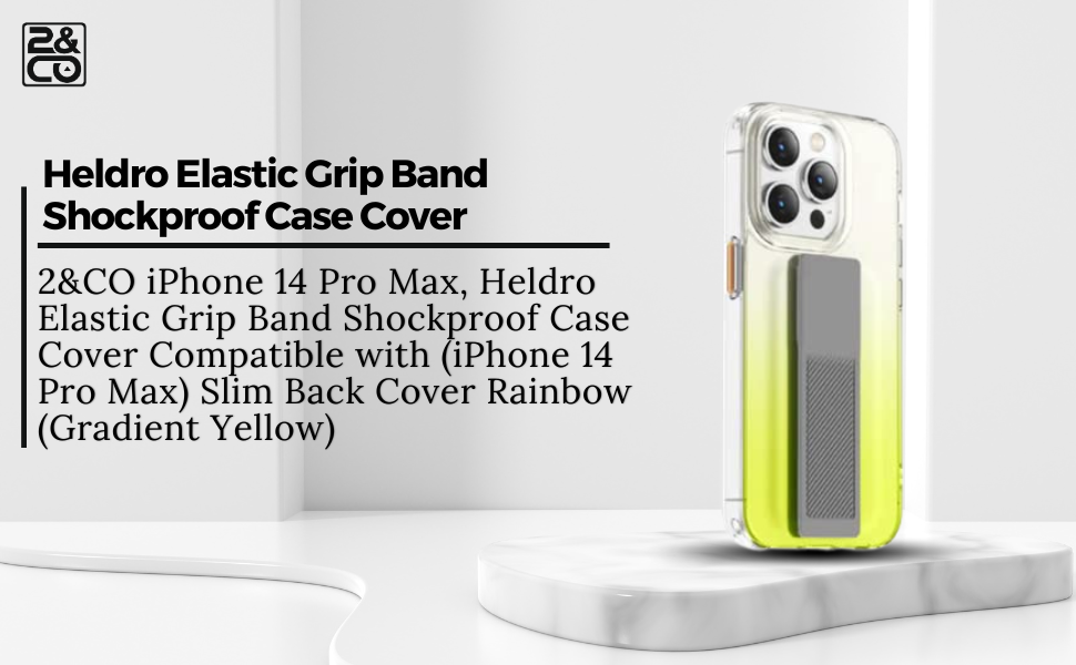 Heldro Elastic Grip Band Shockproof Case Cover for iPhone
