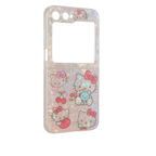 Hello Kitty Cartoon Holographic Case for Samsung Galaxy Z Flip 5 Mobile Case by CoverMeUp - Style 2