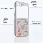 Hello Kitty Cartoon Holographic Case for Samsung Galaxy Z Flip 5 Mobile Case by CoverMeUp - Style 4