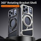Protective Apple iPhone Back Cover - Rotating Bracket Shell Luxury Design Case for iPhone - Style 18