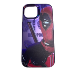 Protective Apple iPhone Back Cover - Holographic Red Masked Anti-Hero iPhone Case – Durable TPU Comic Cover