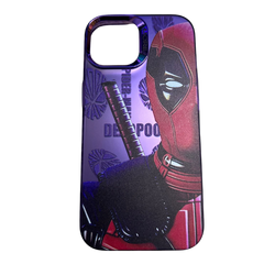 Holographic Red Masked Anti-Hero iPhone Case – Durable TPU Comic Cover