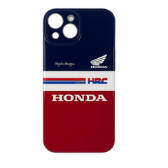 Honda Racing Inspired iPhone 13 Case – Glossy Red, White & Blue Hard Shell Cover