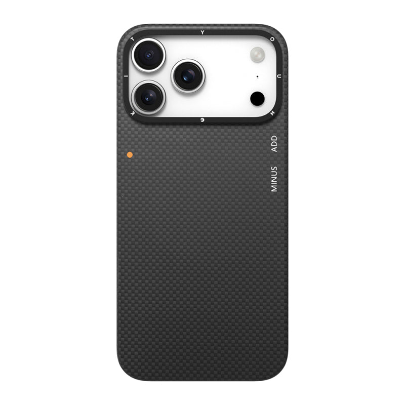 YOUNGKIT Magsafe Charging Feature Aramid Fiber Youngkit 1500D Kevlar Carbon Fibre Extreme Wing Series for iPhone 17 Pro (BLACK)