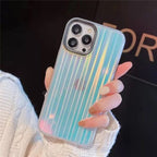 Protective Apple iPhone Back Cover - Luxury iPhone Rainbow Laser Soft Phone Case Cover For iPhone 11 12 12Pro 12ProMax 13 13Pro 13ProMax 14Plus 15Plus - Style 2