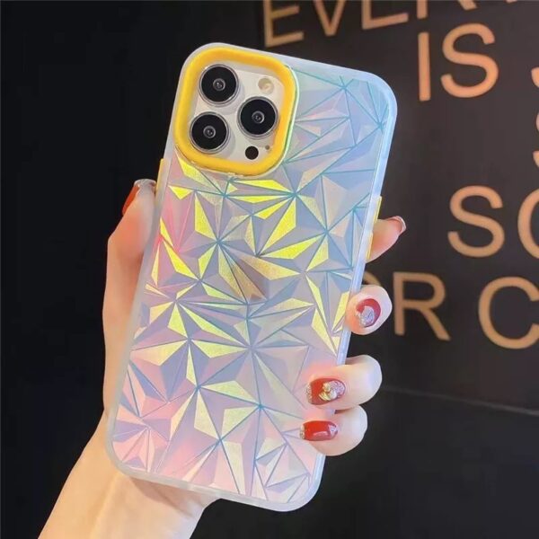 Protective Apple iPhone Back Cover - Luxury iPhone Rainbow Laser Soft Phone Case Cover For iPhone 11 12 12Pro 12ProMax 13 13Pro 13ProMax 14Plus 15Plus - Style 3