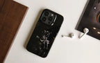 Protective Apple iPhone Back Cover - Le Prius Black Dog With Gun Design Silicon case for iPhone 15 Pro - Style 2