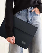 Santa Barbara Polo Matte Black PU Leather Macbook Sleeve for Macbook 13"/ iPad Pro 12.9 Mobile Case by CoverMeUp - Style 2
