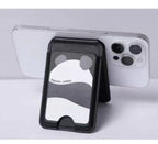 EMO OFF Big Panda Design  Leather Magsafe Wallet Mobile Case by CoverMeUp