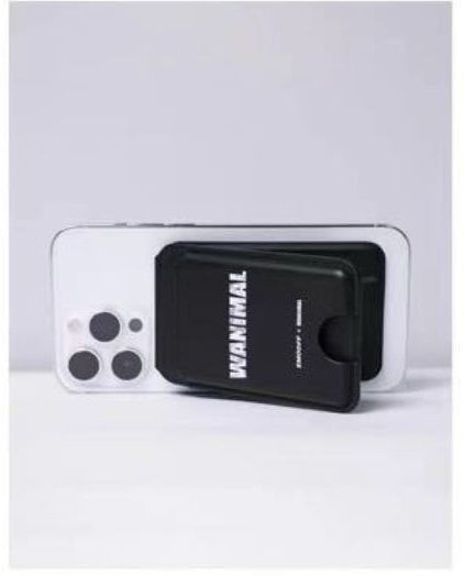 EMO OFF WANIMAL Design Leather Magsafe Wallet