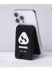 EMO OFF Wanimal Panda Design  Leather Magsafe Wallet
