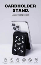 EMO OFF Panda Leather Magsafe Wallet Mobile Case by CoverMeUp