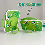 Cartoon Silicone Child Protective Cover for iPad 10.9 (Air 4, Air 5) with Adjustable Stand Cover, Cute Cartoon Design Shockproof Silicone Case Mobile Case by CoverMeUp - Style 2