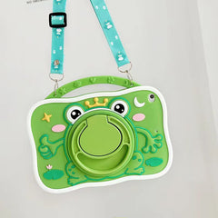 Cartoon Silicone Child Protective Cover for iPad 10.9 (Air 4, Air 5) with Adjustable Stand Cover, Cute Cartoon Design Shockproof Silicone Case