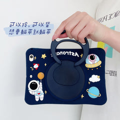 Cartoon Silicone Child Protective Cover for iPad 10.9 (Air 4, Air 5) with Adjustable Stand Cover, Cute Cartoon Design Shockproof Silicone Case