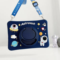 Cartoon Silicone Child Protective Cover for iPad 10.9 (Air 4, Air 5) with Adjustable Stand Cover, Cute Cartoon Design Shockproof Silicone Case