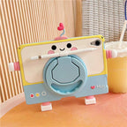 Cartoon Silicone Child Protective Cover for iPad 10.9 (10th Gen) with Adjustable Stand Cover, Cute Cartoon Design Shockproof Silicone Case Mobile Case by CoverMeUp - Style 3