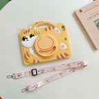 Cartoon Silicone Child Protective Cover for iPad 9.7 with Adjustable Stand Cover, Cute Cartoon Design Shockproof Silicone Case Mobile Case by CoverMeUp - Style 5