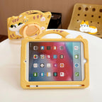 Cartoon Silicone Child Protective Cover for iPad 9.7 with Adjustable Stand Cover, Cute Cartoon Design Shockproof Silicone Case Mobile Case by CoverMeUp - Style 6